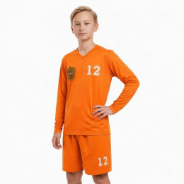 Форма футбольная детская с длинным рукавом и V-вырезом