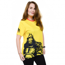 Футболка с полной запечаткой женская, модель с коротким рукавом, материал прима