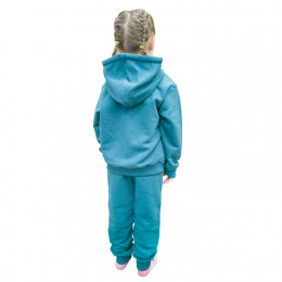 Костюм детский (толстовка с капюшоном и брюки), материал: футер петля однотонный