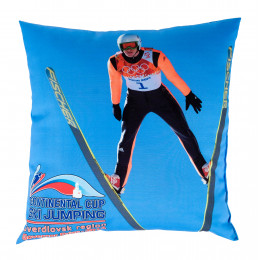 Подушка квадратная из габардина с полной запечаткой