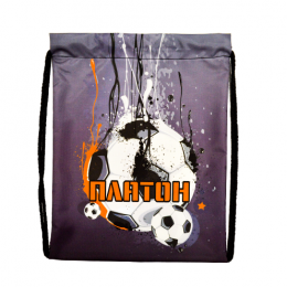 Рюкзак на шнурке, габардин с полной запечаткой