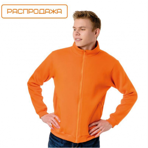 Толстовка без капюшона флисовая однотонная