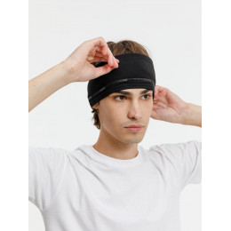 Спортивная повязка утепленная Jogge, черная