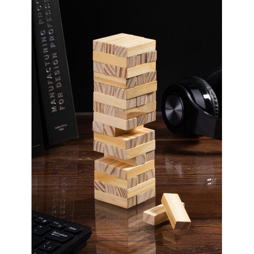 Игра «Деревянная башня мини», неокрашенная