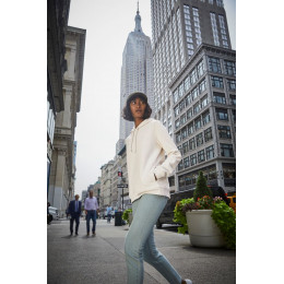 Толстовка с капюшоном женская BNC Inspire (Organic), коричневая (мокко)