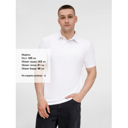 Рубашка поло унисекс Senti, белая