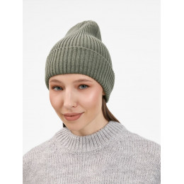 Шапка Catch Match без помпона, зеленая (полынь)
