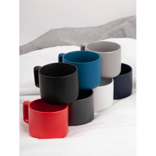 Чашка Jumbo в коробке матовая, черная