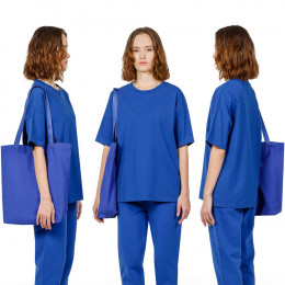 Шопер B5, синий с синими ручками