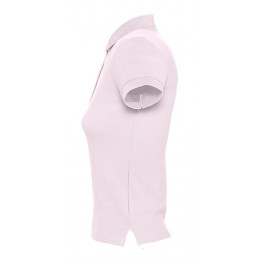 Рубашка поло женская People 210, нежно-розовая