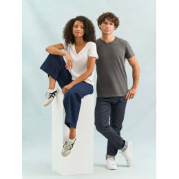 Футболка унисекс Regent с V-образным вырезом, ярко-синяя (royal)