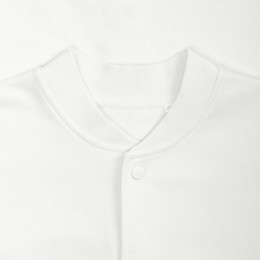 Бомбер унисекс Nuppu, молочно-белый