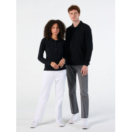 Рубашка поло мужская с длинным рукавом Winter II 210 черная