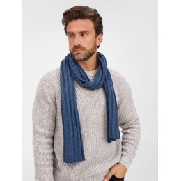 Шарф Metelitsa, синий меланж (джинс)