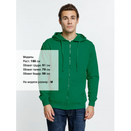 Толстовка на молнии с капюшоном Siverga 2.0, зеленая
