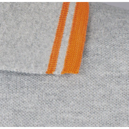 Рубашка поло мужская Pasadena Men 200 с контрастной отделкой, зеленая с белым