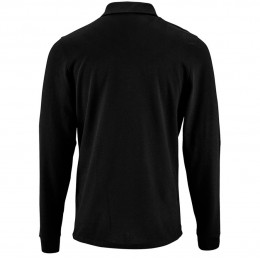 Рубашка поло мужская с длинным рукавом Perfect LSL Men, черная