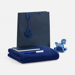 Подвеска «Лошадка-качалка», 3D-печать, синяя