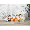 Мягкая игрушка Beastie Toys, собачка с белым шарфом
