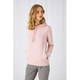 Толстовка с капюшоном женская BNC Inspire (Organic), коричневая (мокко)