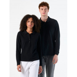 Рубашка поло мужская с длинным рукавом Winter II 210 черная