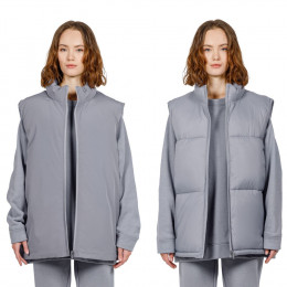 Жилет двусторонний V2, серый