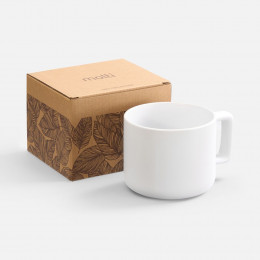 Чашка Jumbo в коробке матовая, белая