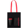 Набор Velours Bag, черный с красным
