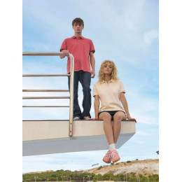 Рубашка поло женская Pacific Women, красная (бургунди)