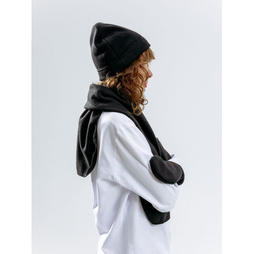 Варежки Fleecy, черные