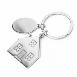 Брелок SILV HOME; 3,97 x 3,3 x 0,3 см; металл
