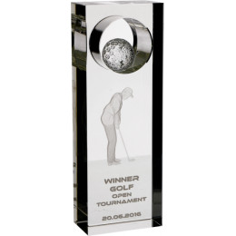 Награда хрустальная C062 20см (20*7*4) футляр в комплекте