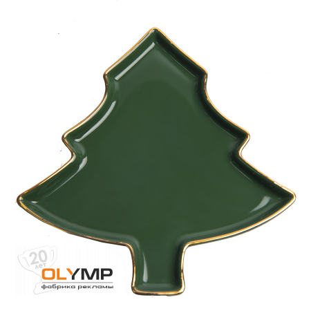 Тарелка ЕЛОЧКА                                                                                         зеленый
