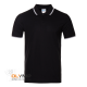 Рубашка поло мужская STAN с окантовкой хлопок/полиэстер 185, 04T чёрный 