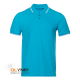 Рубашка поло мужская STAN с окантовкой хлопок/полиэстер 185, 04T бирюзовый 