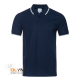 Рубашка поло мужская STAN с окантовкой хлопок/полиэстер 185, 04T темно-синий 