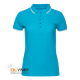 Рубашка поло женская STAN с окантовкой хлопок/полиэстер 185, 04BK бирюзовый 