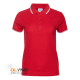 Рубашка поло женская STAN с окантовкой хлопок/полиэстер 185, 04BK красный 