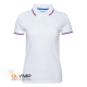 Рубашка поло женская триколор STAN хлопок/полиэстер 185, 04WRUS белый 