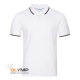 Рубашка поло мужская STAN с окантовкой хлопок/полиэстер 185, 04T белый 