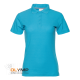 Рубашка поло женская STAN хлопок/полиэстер 185, 104W бирюзовый 